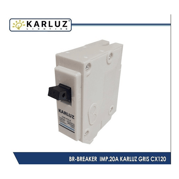 Breaker 1 X 20 Amperios Gris 