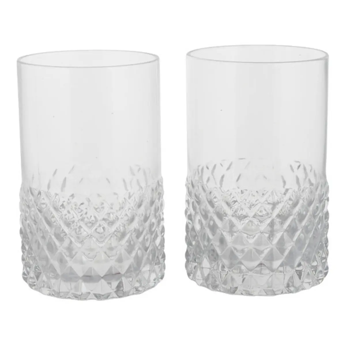 Juego De 2 Vasos De Vidrio