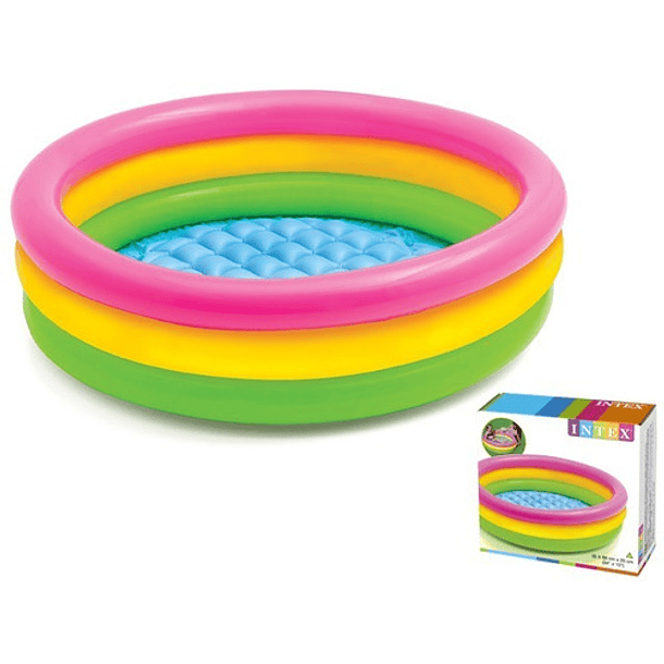 Piscina Para Bebe 86 X 25 PuLG De 3 Anillos 