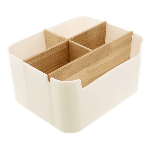 Organizador Blanco De 18.5 X 9.3 X 14 Cm 