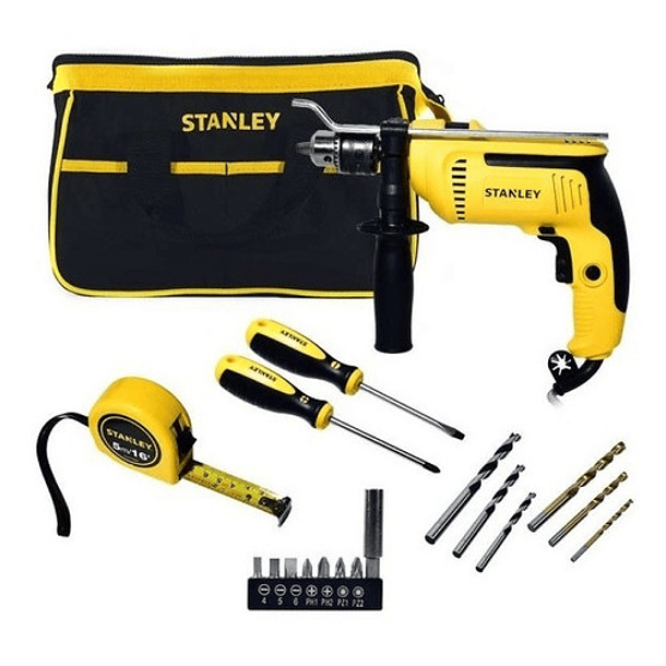 Taladro Percutor 1/2  700w + Set Herramientas Manual 