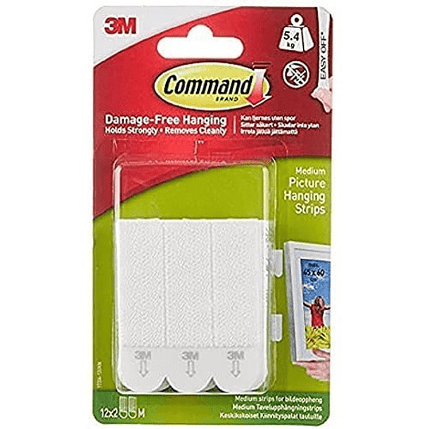 Sujetador Para Colgar Cuadros 3m X 4 Und 