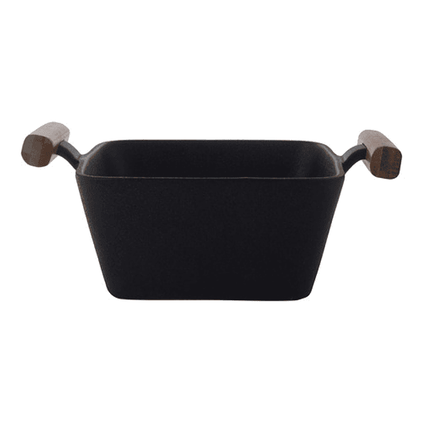 Bowl Cerámico Cuadrado Negro 