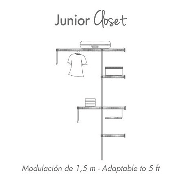 Junior Closet Blanco Rejiplas 6