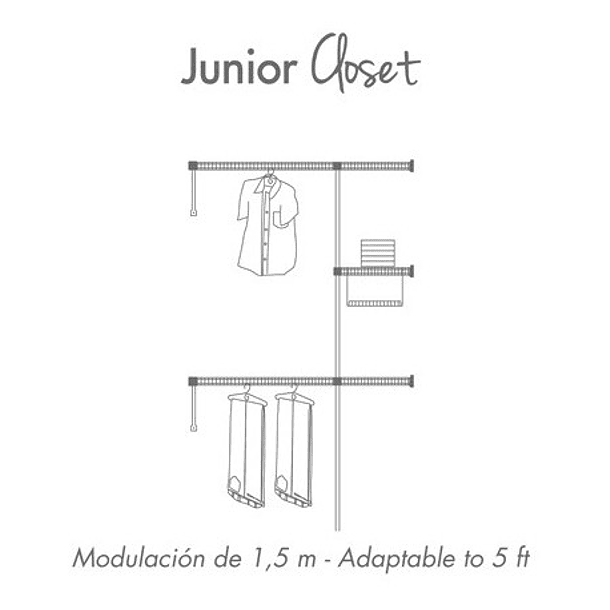 Junior Closet Blanco Rejiplas 7