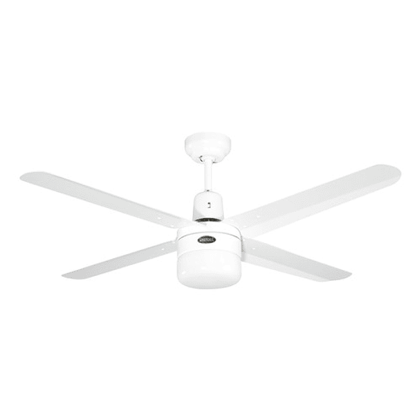 Ventilador De Techo Blanco Con Luz De 48  