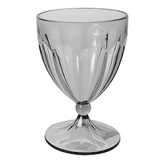 Copa Plástica Transparente Gris