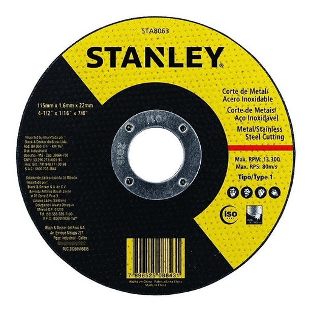 Disco Corte Metal Fino 4.1/2 X 1.6 X 7/8 