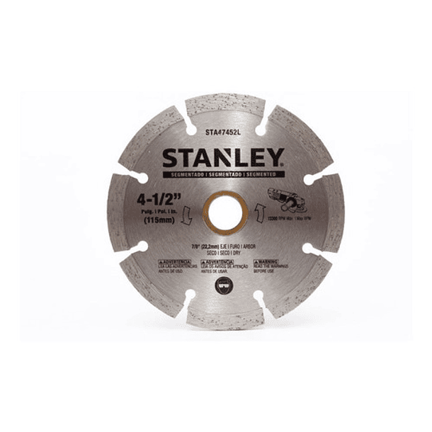 Disco Diamantado Segmentado Sta47452l De 11.43 Cm Stanley 1
