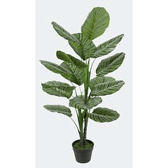 Planta Artificial Verde Con Pote Negro 120 X 60 X 120 Cm