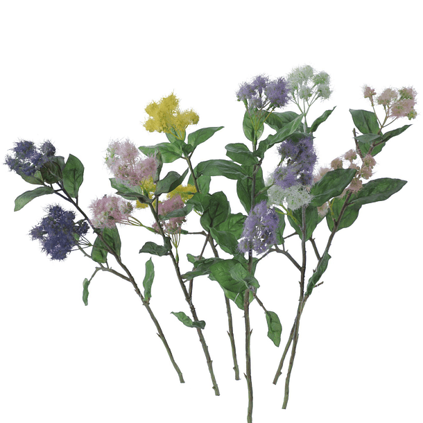 Ramo Decorativo Flores Agerato Colores Surtidos X50 Cm 1