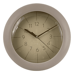 Reloj De Pared Beige Domo 24.5 X 5.7 X 24.5 Cm
