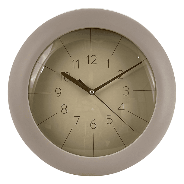 Reloj De Pared Beige Domo 24.5 X 5.7 X 24.5 Cm 1