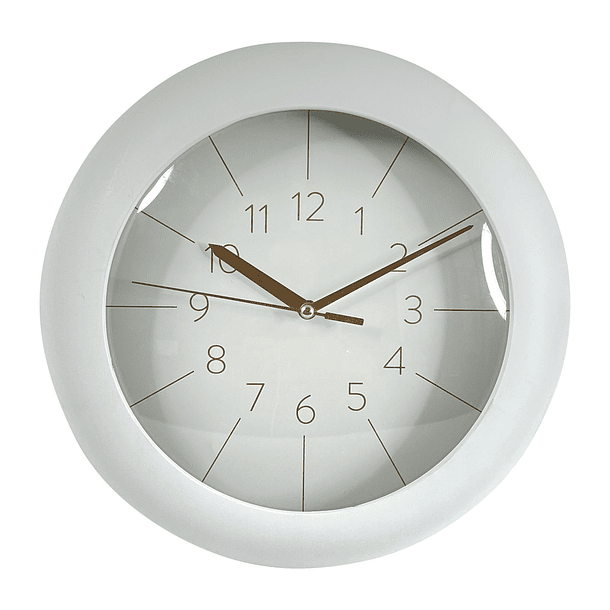 Reloj De Pared Blanco Domo 24.5 X 5.7 X 24.5 Cm 1
