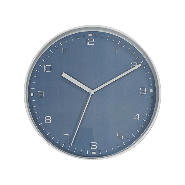 Reloj De Pared Redondo Blanco 30 X 30 X 4 Cm 