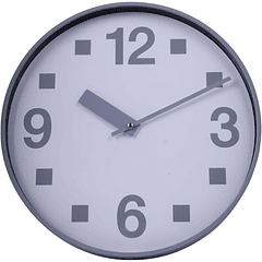 Reloj Redondo De Pared Gris 31.5 X 4.5 X 31.5 Cm