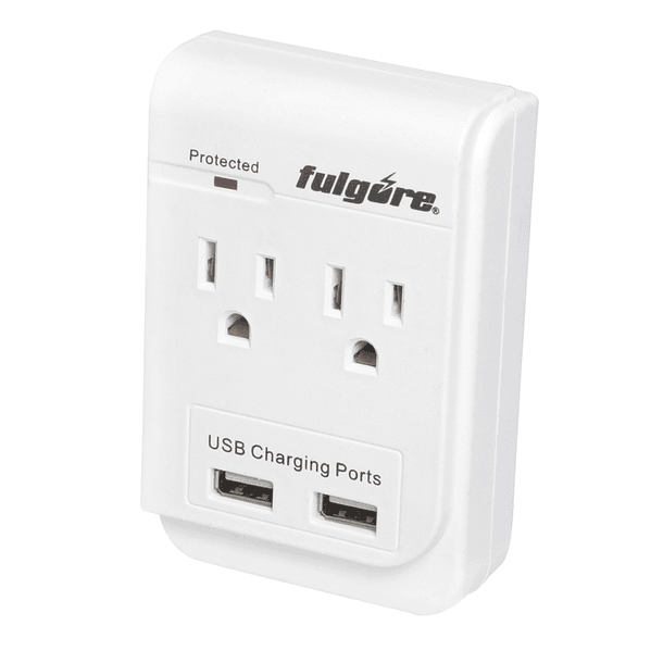 Multitoma 2 Salidas + 2 Usb Con Superior 300J 