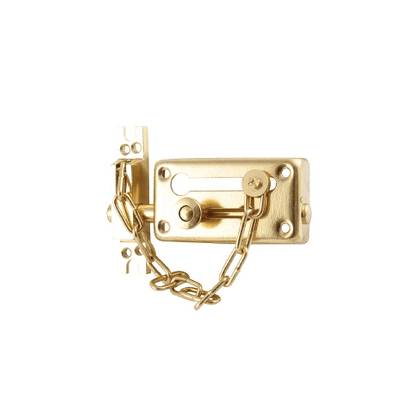 Pasador Para Puerta Con Cadena Latón Pulido 