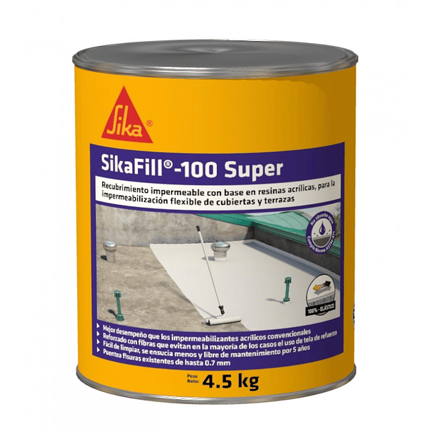 Sikafill-100 Super Blanco Por 4.5 Kg 1