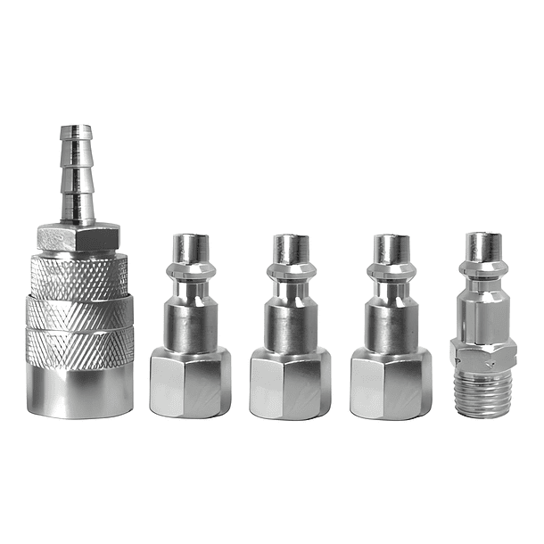 Acople Rápido + 3 Conectores Hembras + 1 Macho  