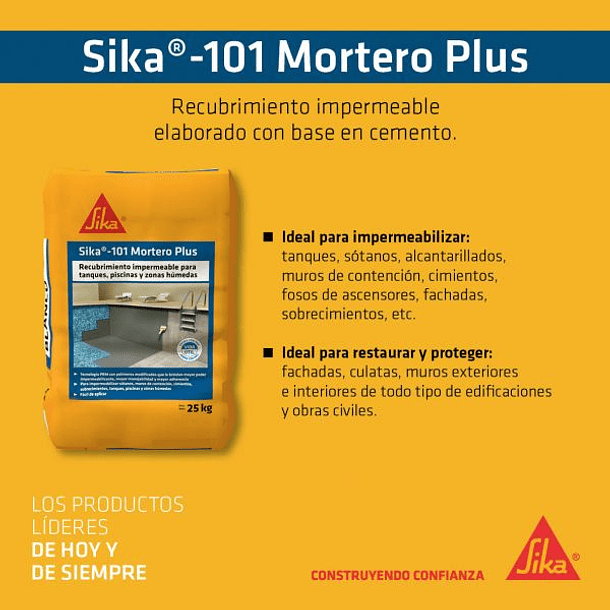 Sika-101 Mortero Plus Gris De 2 Kg  3