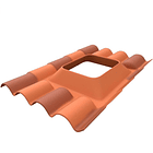 Teja Claraboya Colonial Pintada 1.6M 1