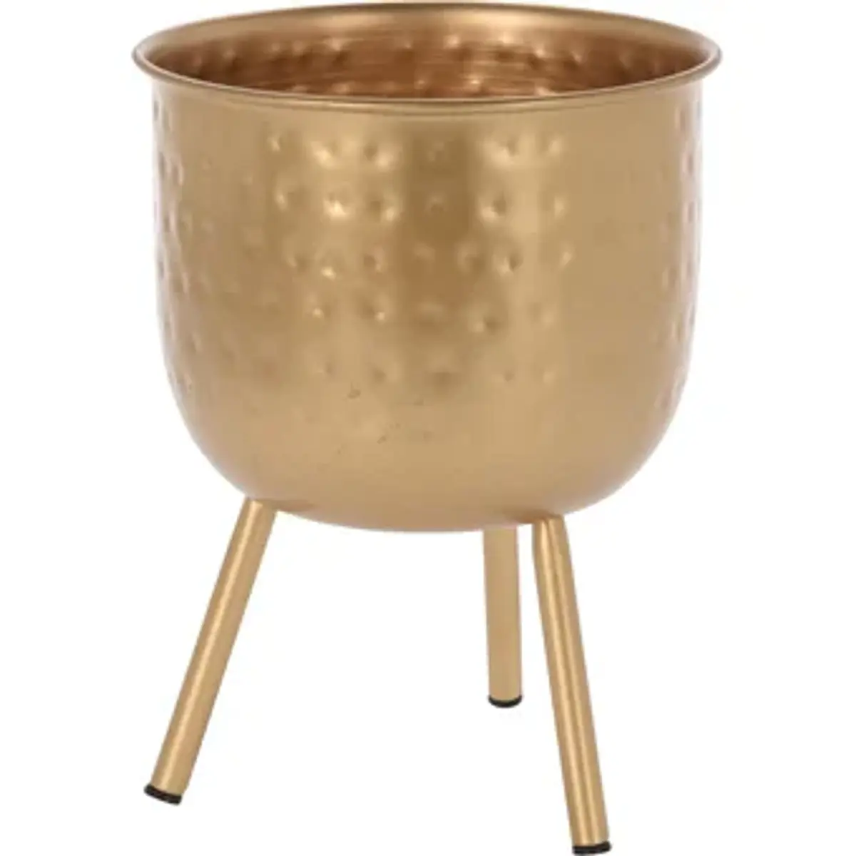 Macetero Metálico Dorado