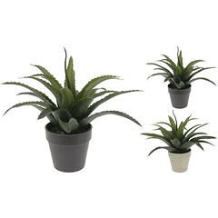 Planta Artificial Aloe Vera Con Maceta 25 Cm