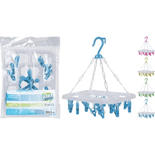 Gancho De Ropa X 18 Piezas Surtido 