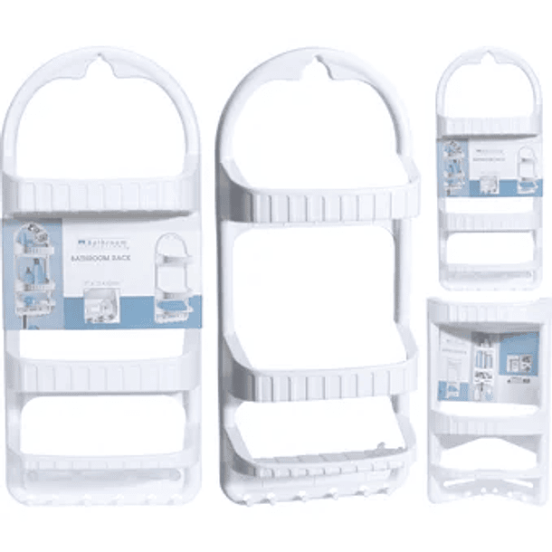 Porta Ducha Plástico Blanco 27 X 12 X 62 Cm 