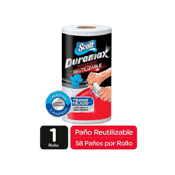 Toalla Scott Duramax Reutilizable Blanca  
