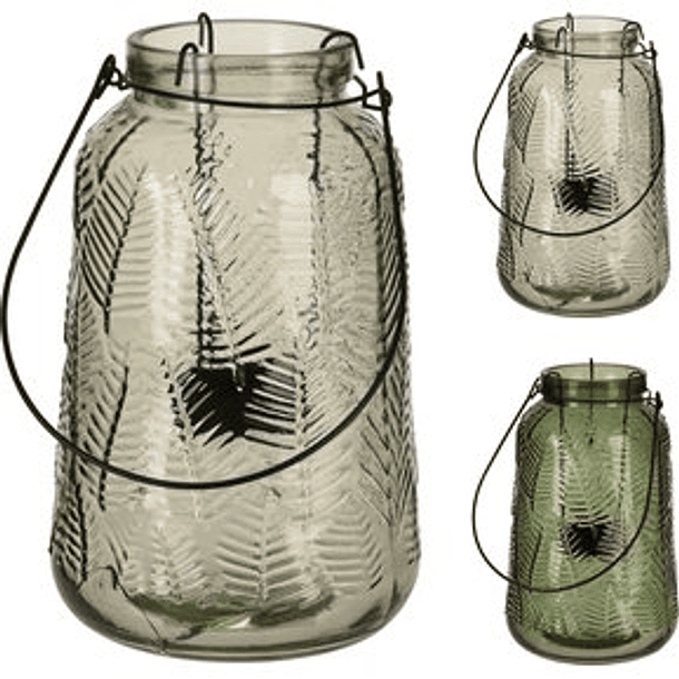 Portavela De Vidrio Surtido De 30 Cm 