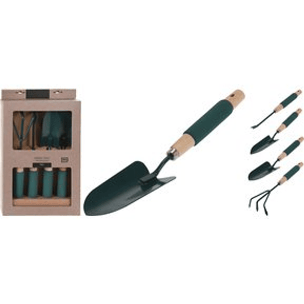 Herramientas Metálicas De Jardín X 4 Piezas 