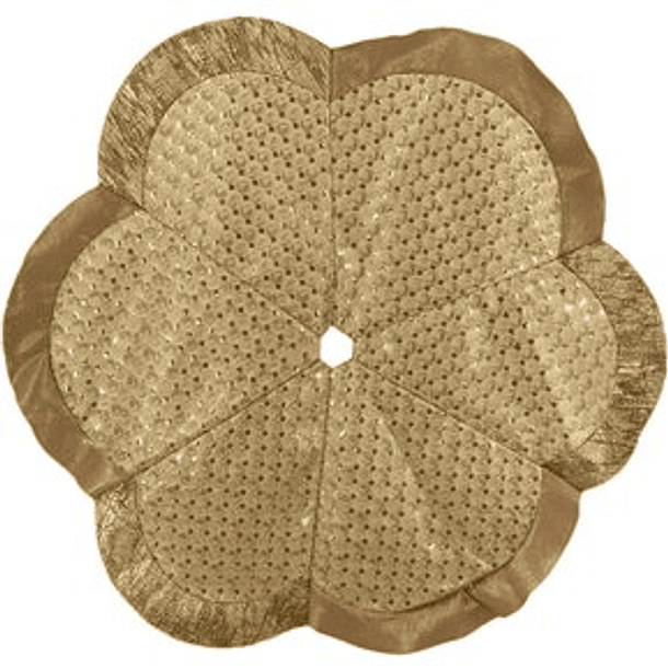 Pie De Arbol Flor Dorado De 122 X 122 Cm 