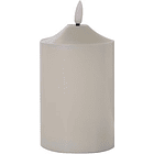 Vela Blanca Con Luz Led A Batería 1