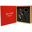 Accesorios Para Vino X 4 Piezas De  16.5 X 14.5 X 4 Cm Rojo 1