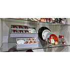 Taza Con Plato X 6 Piezas Diseño Santa De 30.6 X 14 X 6.5 Cm 2