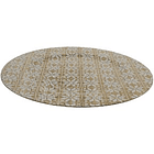 Portaplato Redondo Beige A Cuadros De 33 X 33 X 2 Cm 2