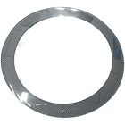 Espejo Con Borde De Lineas Plateadas Grande X 30 X 30 Cm 1