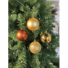 Bolas Decorativas Surtido Dorado / Rojo / Beige X 6 Piezas 3