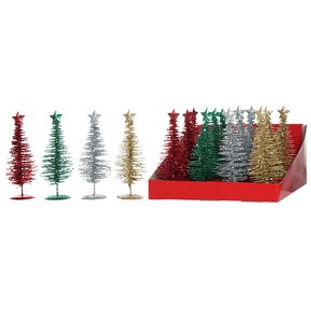 Árbol Puntas Escarchadas De Colores Surtidos 