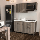 Cocina Integral Brillante Blanco Ámbar 150 X 60 Cm 7