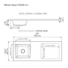 Cocina Integral Ambar De 150 X 60 Cm 7