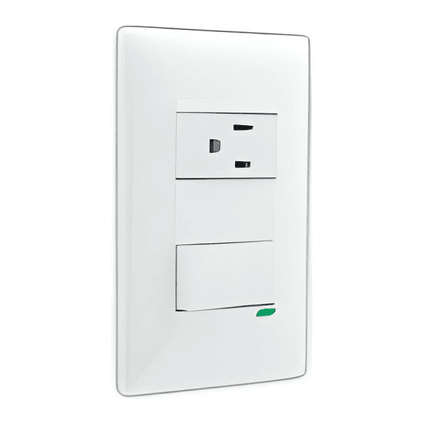 Tomacorriente Con Polo A Tierra + Interruptor Futura 