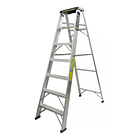 Escalera 7 Peldaños Tipo II Con Mesa Plástica De 2.10 M 1