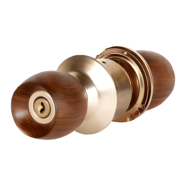 Cerradura Dublín Yale Pomo Madera Para Alcoba 