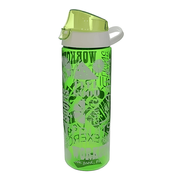 Botella Deportiva Verde / Blanco 750 Ml Herevin 