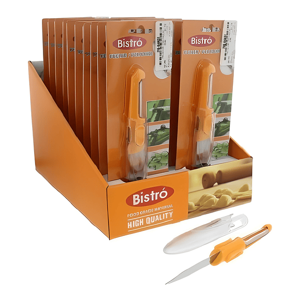 Pelador 2 Funciones Naranja 19 X 2.8 X 2 Cm 