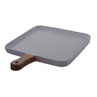 Plato Cerámico Blanco Con Mango De 36 X 25.5 X 3 Cm 1