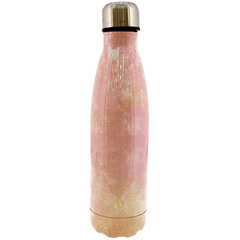 Botella Térmica Para Agua 500 Ml Marmolizado Rosado
